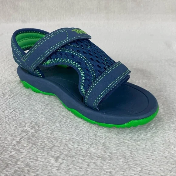 Teva Psyclone Toddler Boys Sport Sandals Size 10 Blue Green Water Shoes NEW - Picture 4 of 10